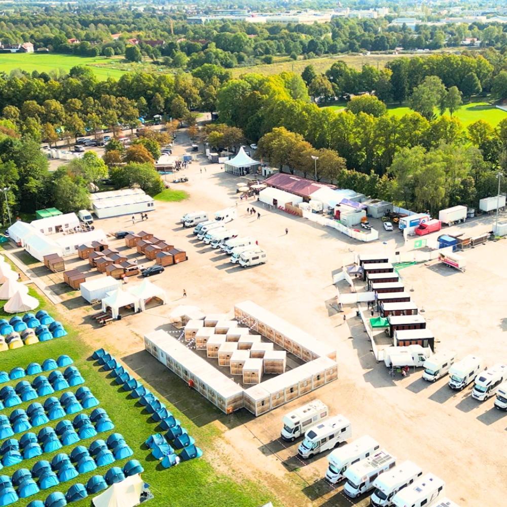 Oktoberfest Wiesn Camp Lodge München Eksteriør billede